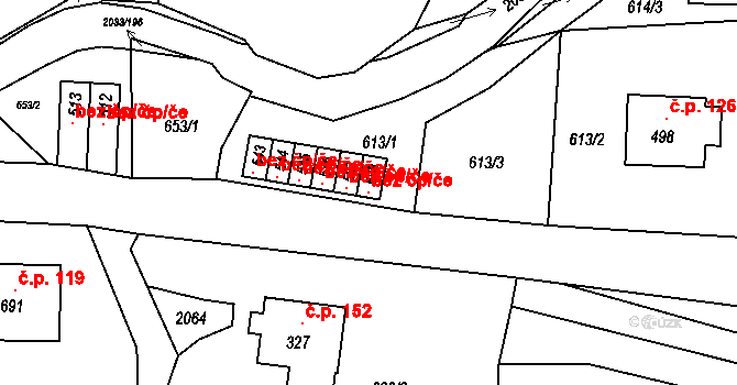 Jamné nad Orlicí 45501114 na parcele st. 588 v KÚ Jamné nad Orlicí, Katastrální mapa