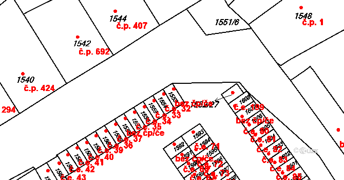 Ivanovice na Hané 31, Katastrální mapa