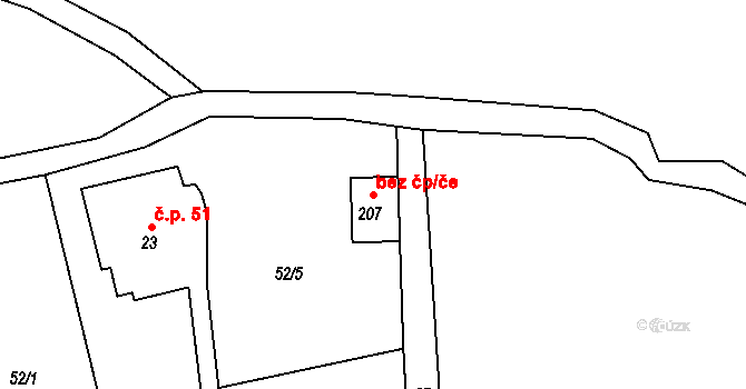 Žacléř 45069115 na parcele st. 207 v KÚ Bobr, Katastrální mapa