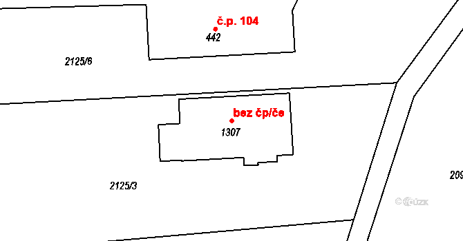 Kozlovice 51642115 na parcele st. 1307 v KÚ Kozlovice, Katastrální mapa
