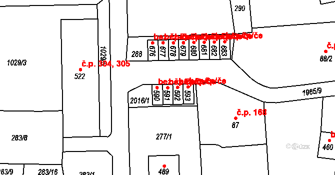 Svratouch 38060116 na parcele st. 591 v KÚ Svratouch, Katastrální mapa