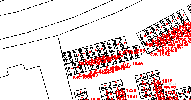 Česká Lípa 39741117 na parcele st. 5464/81 v KÚ Česká Lípa, Katastrální mapa
