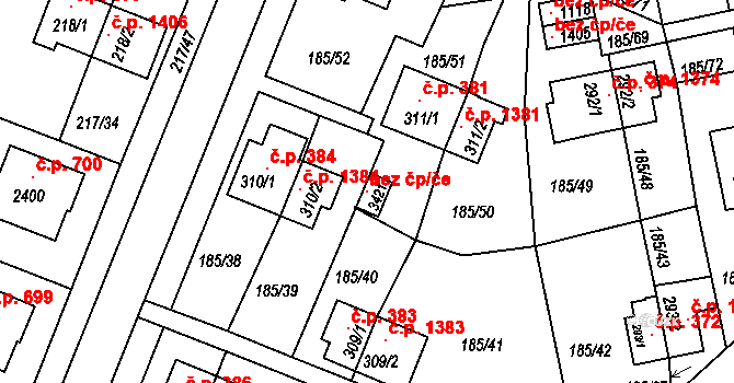 Sezimovo Ústí 101221118 na parcele st. 3421 v KÚ Sezimovo Ústí, Katastrální mapa