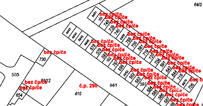 Čížkovice 146050118 na parcele st. 593 v KÚ Čížkovice, Katastrální mapa