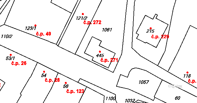 Žeranovice 48, Katastrální mapa