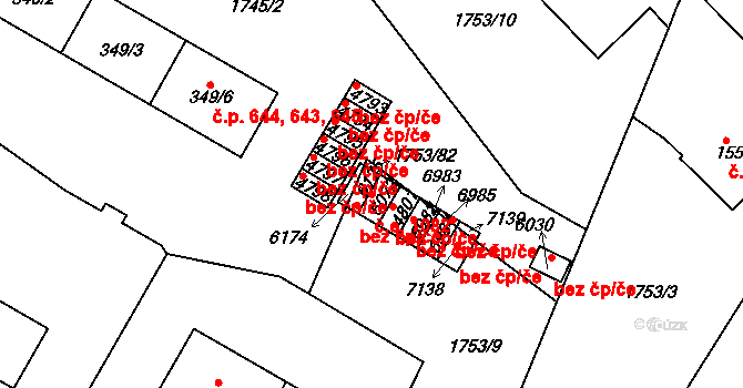 Havlíčkův Brod 1082 na parcele st. 6072 v KÚ Havlíčkův Brod, Katastrální mapa