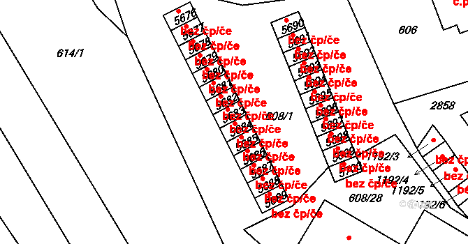 Jablonec nad Nisou 2286, Katastrální mapa
