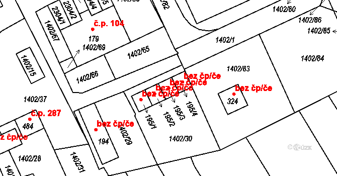 Dolní Třebonín 38395118 na parcele st. 195/3 v KÚ Dolní Třebonín, Katastrální mapa