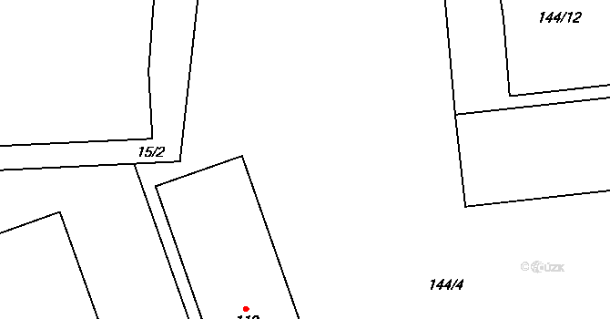 Kolín 43075118 na parcele st. 144/4 v KÚ Zibohlavy, Katastrální mapa