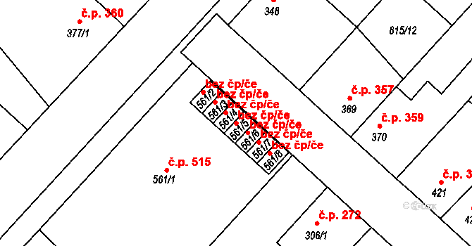 Sezemice 42065119 na parcele st. 561/5 v KÚ Sezemice nad Loučnou, Katastrální mapa