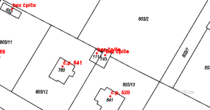 Hejnice 44270119 na parcele st. 745 v KÚ Hejnice, Katastrální mapa