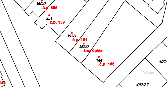 Olbramovice 38753120 na parcele st. 353/2 v KÚ Olbramovice u Moravského Krumlova, Katastrální mapa