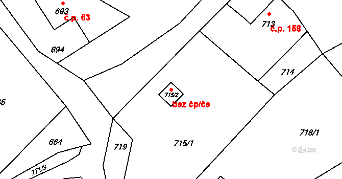 Karviná 41749120 na parcele st. 715/2 v KÚ Staré Město u Karviné, Katastrální mapa