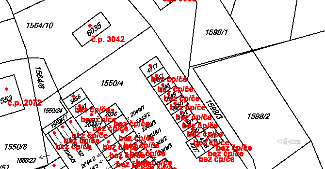 Šumperk 42009120 na parcele st. 2648 v KÚ Šumperk, Katastrální mapa
