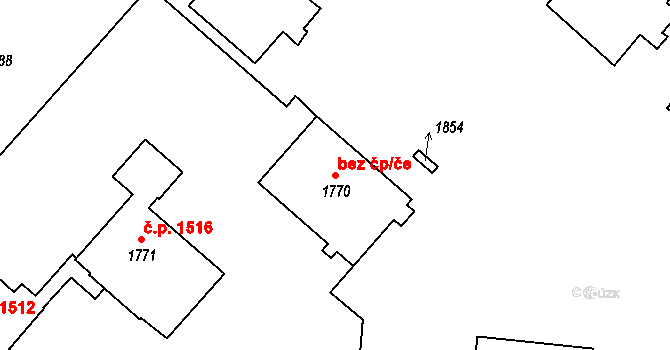 Lysá nad Labem 43433120 na parcele st. 1770 v KÚ Lysá nad Labem, Katastrální mapa