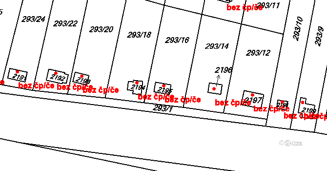 Chropyně 44961120 na parcele st. 2195 v KÚ Chropyně, Katastrální mapa