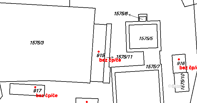 Nýrsko 45215120 na parcele st. 915 v KÚ Nýrsko, Katastrální mapa