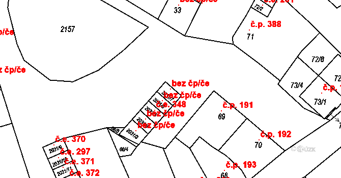 Modřice 102359121 na parcele st. 2031/7 v KÚ Modřice, Katastrální mapa