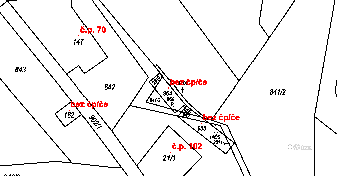 Seninka 121493121 na parcele st. 954 v KÚ Seninka, Katastrální mapa