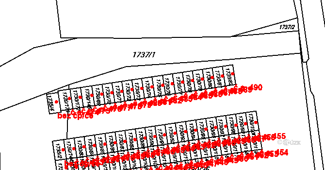 Miřetice u Klášterce nad Ohří 483, Klášterec nad Ohří na parcele st. 1730/75 v KÚ Miřetice u Klášterce nad Ohří, Katastrální mapa