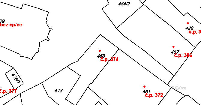 Rumburk 1 126, Rumburk, Katastrální mapa