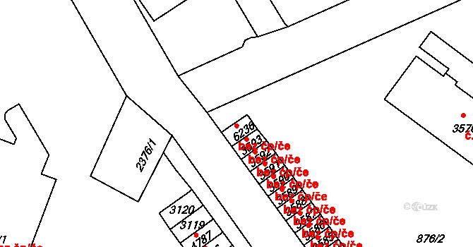 Jablonec nad Nisou 2727, Katastrální mapa