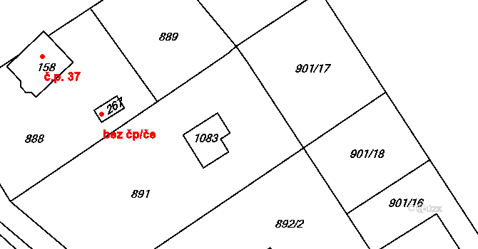 Leopoldka 29, Velký Šenov, Katastrální mapa