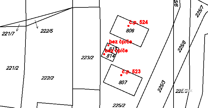 Rožmitál pod Třemšínem 38657121 na parcele st. 814 v KÚ Rožmitál pod Třemšínem, Katastrální mapa