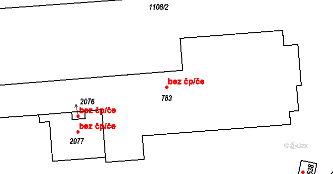 Pacov 39267121 na parcele st. 783 v KÚ Pacov, Katastrální mapa