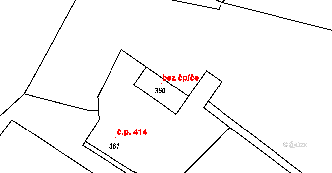 Morávka 40334121 na parcele st. 360 v KÚ Morávka, Katastrální mapa