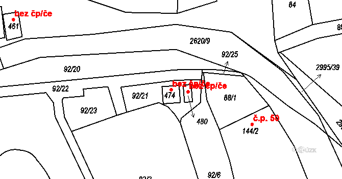 Dražovice 43007121 na parcele st. 474 v KÚ Dražovice, Katastrální mapa