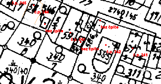 Horní Štěpánov 47674121 na parcele st. 543 v KÚ Horní Štěpánov, Katastrální mapa