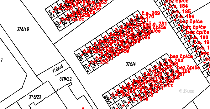 Mariánské Lázně 48924121 na parcele st. 1078 v KÚ Úšovice, Katastrální mapa