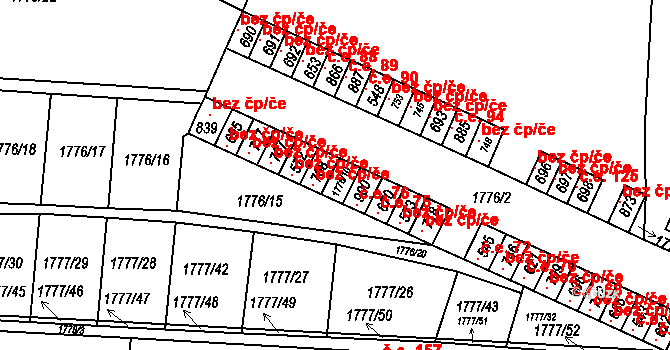 Svitávka 77, Katastrální mapa