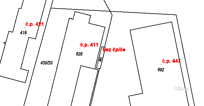 Tečovice 105180122 na parcele st. 683 v KÚ Tečovice, Katastrální mapa