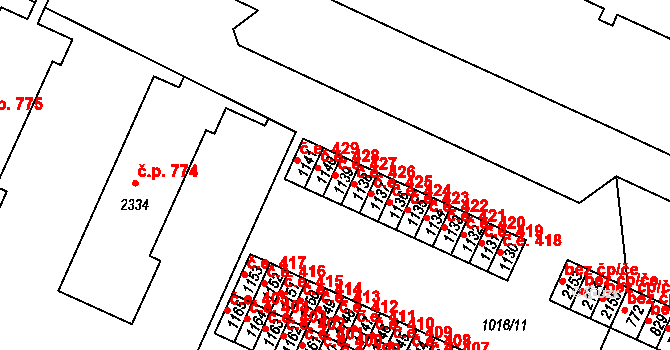 Úšovice 427, Mariánské Lázně na parcele st. 1139 v KÚ Úšovice, Katastrální mapa