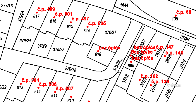 Doudleby nad Orlicí 44251122 na parcele st. 818 v KÚ Doudleby nad Orlicí, Katastrální mapa