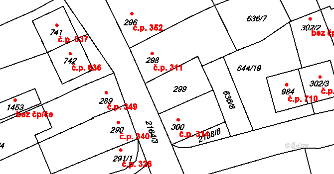 Lišov 313, Katastrální mapa
