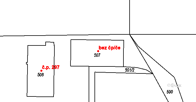 Kosoř 43096123 na parcele st. 507 v KÚ Kosoř, Katastrální mapa