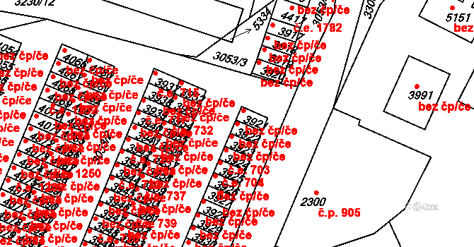 Havlíčkův Brod 44514123 na parcele st. 3922 v KÚ Havlíčkův Brod, Katastrální mapa