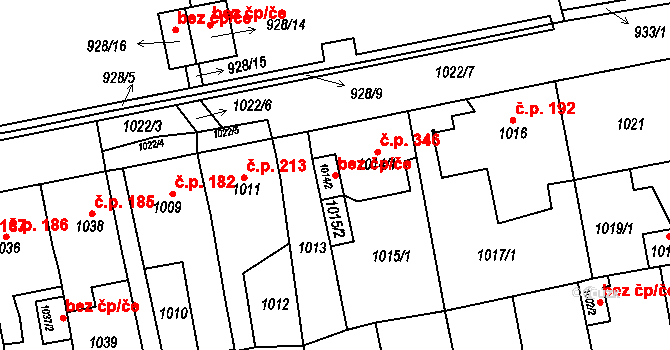 Klášterec nad Ohří 48970123 na parcele st. 1014/2 v KÚ Miřetice u Klášterce nad Ohří, Katastrální mapa