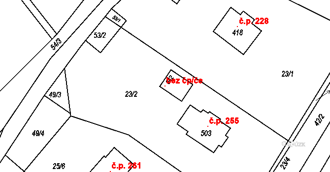 Trstěnice 105428124 na parcele st. 542 v KÚ Trstěnice u Litomyšle, Katastrální mapa