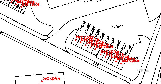 Frýdlant nad Ostravicí 40333124 na parcele st. 1100/60 v KÚ Frýdlant nad Ostravicí, Katastrální mapa