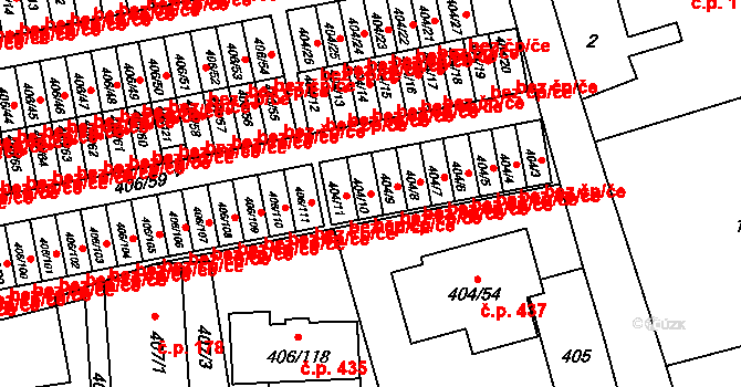Třinec 41942124 na parcele st. 404/10 v KÚ Dolní Líštná, Katastrální mapa