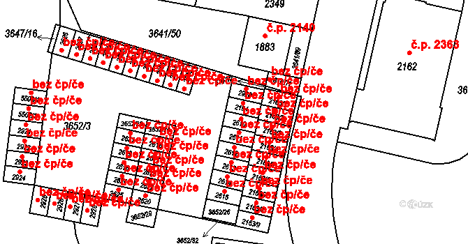 Břeclav 47080124 na parcele st. 2610 v KÚ Břeclav, Katastrální mapa