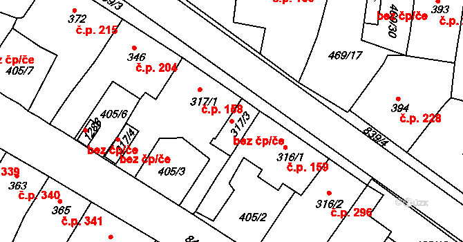 Osek 49985124 na parcele st. 317/3 v KÚ Osek u Duchcova, Katastrální mapa