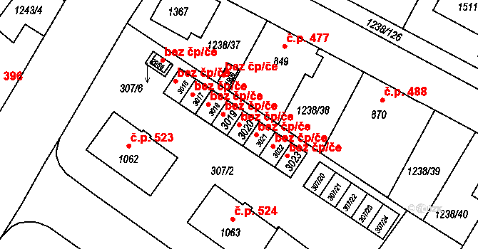 Týn nad Vltavou 50076124 na parcele st. 3020 v KÚ Týn nad Vltavou, Katastrální mapa