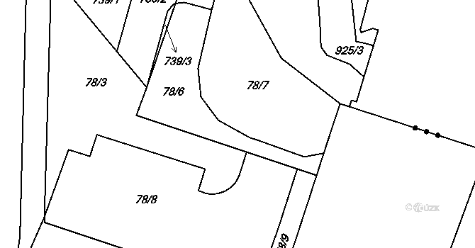 Objekt 41545125, Katastrální mapa