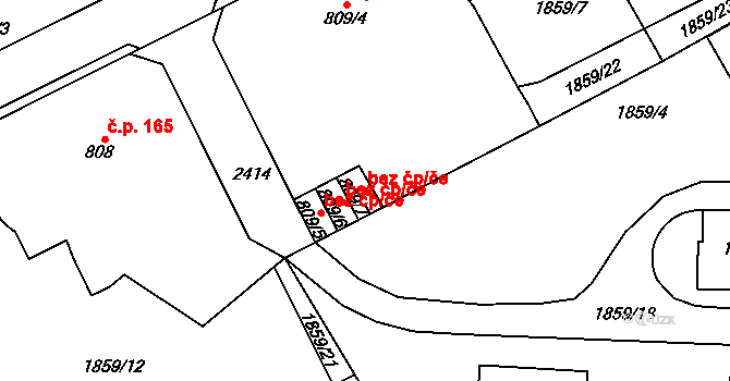 Lomnice nad Popelkou 48257125 na parcele st. 809/7 v KÚ Lomnice nad Popelkou, Katastrální mapa