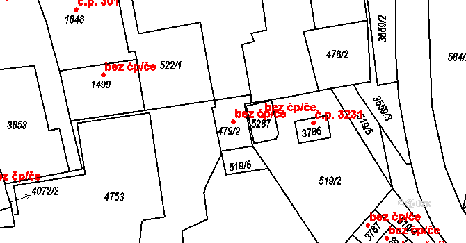Dvůr Králové nad Labem 48842125 na parcele st. 479/2 v KÚ Dvůr Králové nad Labem, Katastrální mapa